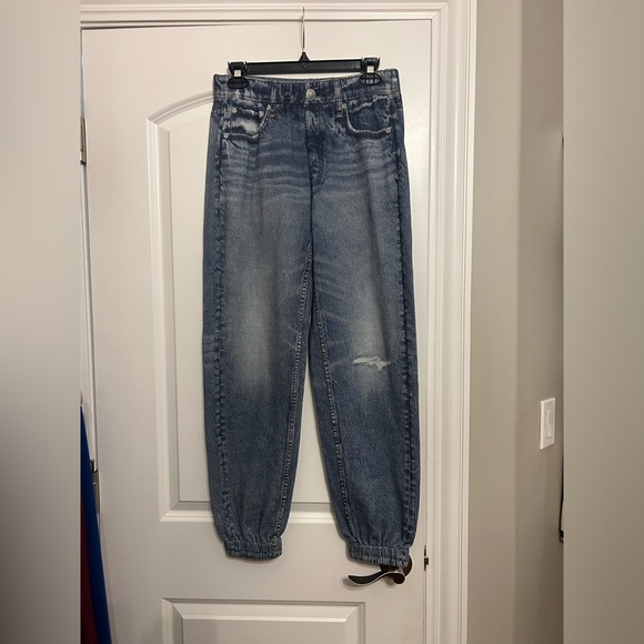 rag & bone Miramar Denim-Print Joggers - Picture 3 of 4